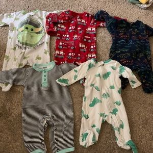 5 pack-pajama footies